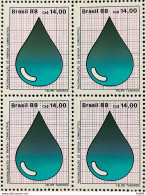 C 1579 Brazil Stamp Rationalization Of Petroleum Energy 1988 Block Of 4 - Ongebruikt