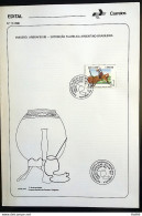 Brochure Brazil Edital 1988 19 Exhibition The Brazilian Argentine Philatelic Horse With Stamp CBC RS Porto Alegre - Covers & Documents