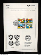 Brochure Brazil Edital 1988 15 Football Gremio Sport Curitiba Fluminense With Stamp CBC PR Curitiba - Brieven En Documenten