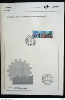 Brochure Brazil Edital 1988 14 National Confederation Industry Ship Plane Car With Stamp CBC DF Brasília - Covers & Documents