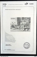 Brochure Brazil Edital 1988 13 BRASILIANA Stamp Day BLANDT WITH STAMP - Brieven En Documenten
