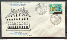 Brazil Envelope PVT FIL 08C 1988 Cultural Heritage Of Humanity Pelourinho CBC BA - FDC