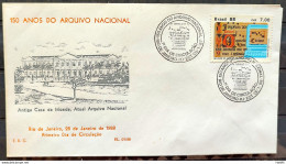 Brazil Envelope PVT FIL 001 1988 National Archives CBC RJ - FDC