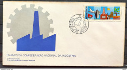 Brazil Envelope FDC 451 1988 Confederation Of Industry Car Ship Airplane CBC BSB - FDC
