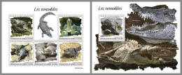 GUINEA REP. 2023 MNH Crocodiles Krokodile M/S+S/S – IMPERFORATED – DHQ2417 - Autres & Non Classés
