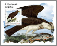 GUINEA REP. 2023 MNH Birds Of Prey Greifvögel Raubvögel S/S – IMPERFORATED – DHQ2417 - Águilas & Aves De Presa