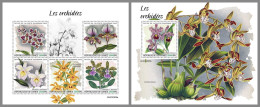 GUINEA REP. 2023 MNH Orchids Orchideen M/S+S/S – IMPERFORATED – DHQ2417 - Orchideeën