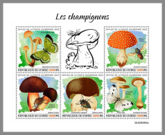 GUINEA REP. 2023 MNH Mushrooms Pilze M/S – IMPERFORATED – DHQ2417 - Pilze