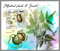 LIBERIA 2023 MNH Medical Plants Heilpflanzen Insects S/S – IMPERFORATED – DHQ2417 - Medicinal Plants