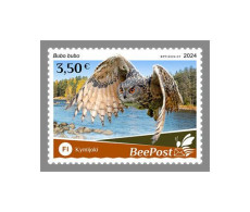 FINLAND-BEEPOST 2024 MNH Owls Eulen Bubo Bubo 1v – PRIVATE OPERATOR – DHQ2417 - Hiboux & Chouettes