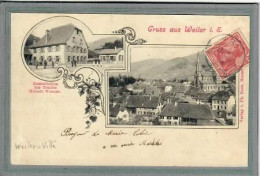 CPA  (67) VILLé - WEILER - Carte GRUSS Multivues De 1904 - Restaurant Au Raisin (Traube) - Autres & Non Classés