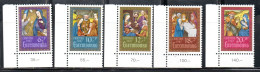 LUXEMBOURG LUSSEMBURGO 1987 CHRISTMAS NATALE NOEL WEIHNACHTEN NAVIDAD COMPLETE SET SERIE COMPLETA MNH - Neufs