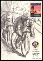 CYCLING - ITALIA ROMA 1968 - CAMPIONATI MONDIALI DI CICLISMO SU PISTA - CARTOLINA MAXIMUM - A - Ciclismo