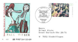 Allemagne: FIRST DAY COVER 1993: Paul WEBER. BONN - 1991-2000