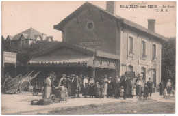 CPA De SAINT-AUBIN Sur MER - La GARE. - Saint Aubin