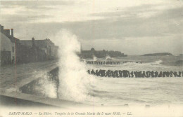 25.04.2024 - A -  SAINT MALO - Le Sillon, Tempête De La Grande Marée Du 5 Mars 1912 - Saint Malo