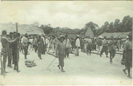 Congo Belge. Village. Scène De Vie . Ecrite Depuis Kinshasa En 1920. - Congo Belge