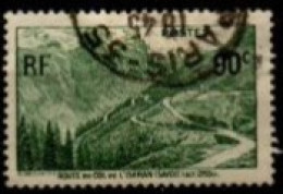 FRANCE    -   1937 .   Y&T N°  358 Oblitéré.    Col  De  L' Iseran - Oblitérés