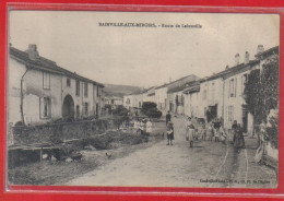 Carte Postale 54. Bainville-aux-Miroirs  Route De Lebeuville    Très Beau Plan - Andere & Zonder Classificatie