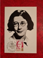 CARTE Maximum 1979 PARIS SIMONE WEIL - 1970-1979