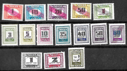 ISRAEL 15 REVENUE ACCOUNTING TAX STAMPS. . 1960s, MNH - Nuovi (senza Tab)