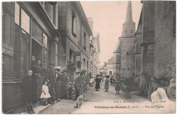 CPA De VILLEDIEU En BEAUCE - Rue De L'Eglise. - Autres & Non Classés