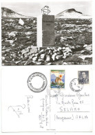 Norway Polarcikel Monument Pcard 25jul1960 Arctic Circle Norway With King 55o + Special Label - Cartas & Documentos