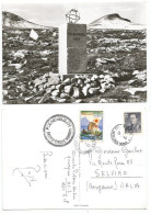 Norway Polarcikel Monument Pcard 25jul1960 Arctic Circle Norway With King 55o + Special Label - Monuments