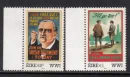 2014 Ireland World War One WWI Great War Posters Complete Set Of 2 MNH @ BELOW FACE VALUE - Nuevos