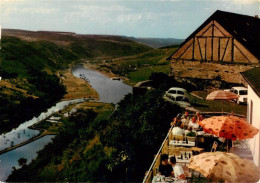 73886580 Starkenburg Weinhaus Schoene Aussicht Terrasse Panorama Starkenburg - Autres & Non Classés