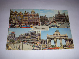 CP CARTE POSTALE BELGIQUE BRUXELLES VUES GENERALES - ECRITE En 1965 - Andere & Zonder Classificatie