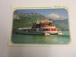 CP CARTE POSTALE HAUTE SAVOIE ANNECY Le BATEAU La LIBELLULE - Ecrite En 1998 - Annecy