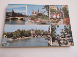 CP CARTE POSTALE PARIS VUE D'ENSEMBLE NOTRE-DAME BOUQUINISTES PONT-NEUF...       - Cartas Panorámicas