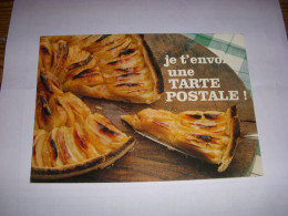 CP CARTE POSTALE MESSAGE JE T'ENVOIE Une TARTE POSTALE - ECRITE - Recettes (cuisine)