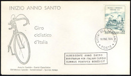 CYCLING - CITTA' DEL VATICANO 1974 - GIRO CICLISTICO D'ITALIA / INIZIO ANNO SANTO - BUSTA SPECIALE - A - Cyclisme