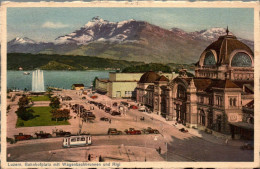 N°980 W -cpa Luzern -Bahnhofplatz- - Lucerne