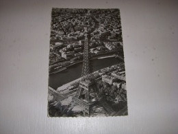 CP CARTE POSTALE SEINE PARIS VUE AERIENNE TOUR EIFFEL ARC De TRIOMPHE - Vierge - Tour Eiffel