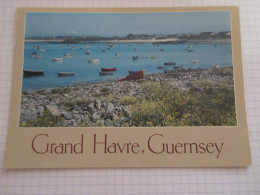 CP CARTE POSTALE ROYAUME-UNI GUERNSEY GRAND HAVRE - Ecrite En 1992               - Guernsey