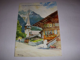 CP CARTE POSTALE RELIGIEUSE CHALET MONTAGNE C'est Dieu Qui... (Psaume) - ECRITE - Autres & Non Classés