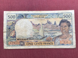 PAPEETE Billet De 500 Francs - Altri & Non Classificati