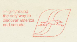 Meter Cover Front Netherlands 1981 Dog - Greyhound - The Only Way To Dicover America And Canada - Altri & Non Classificati