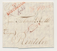 118 AMSTERDAM - Rinteln Duitsland 1811 - ...-1852 Vorläufer