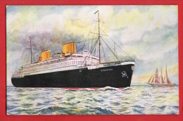 SHIPPING  SS BREMEN   NORDDEUTSCHER LLOYD LINE     ART BT FRY  - Steamers