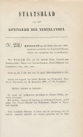 Staatsblad 1878 - Betreffende Postkantoor Nieuwe Pekela - Lettres & Documents