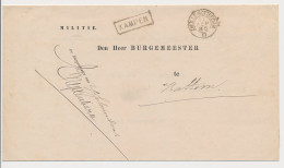 Trein Haltestempel Kampen 1885 - Covers & Documents