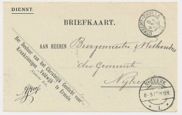 Ermelo - Trein Kleinrondstempel Utrecht - Zwolle C 1908 - Lettres & Documents