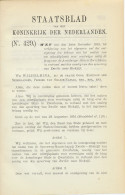 Staatsblad 1913 : Spoorlijn Zwolle - Blokzijl - Documents Historiques