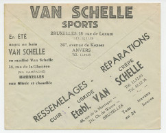 Postal Cheque Cover Belgium ( 1931 ) Sports Clothes - Disfraces