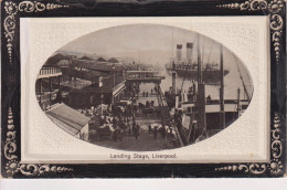 UNITED KINGDOM - Landing Stage LIVERPOOL With Ships.1912 Embosed Postcard - Autres & Non Classés