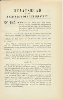 Staatsblad 1909 : Spoorlijn Hoorn - Venhuizen - Bovenkarspel - Documenti Storici